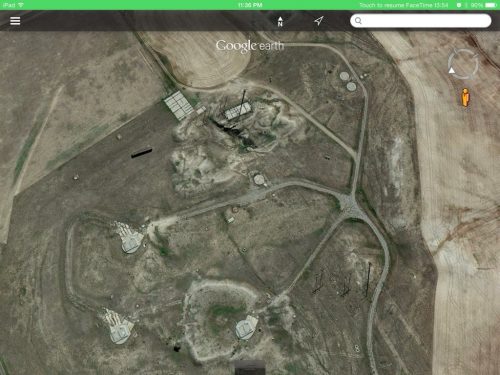 Google Earth shot of a Titan I Missile Base near Deertrail Colorado. 